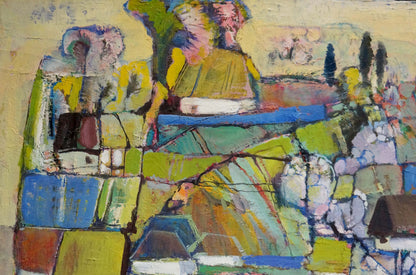 Vibrant April oil painting by Igor Grigoryevich Skorupsky with bold colors