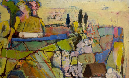 Oil painting April by Igor Grigoryevich Skorupsky, abstract expressionist vibrant brushstrokes
