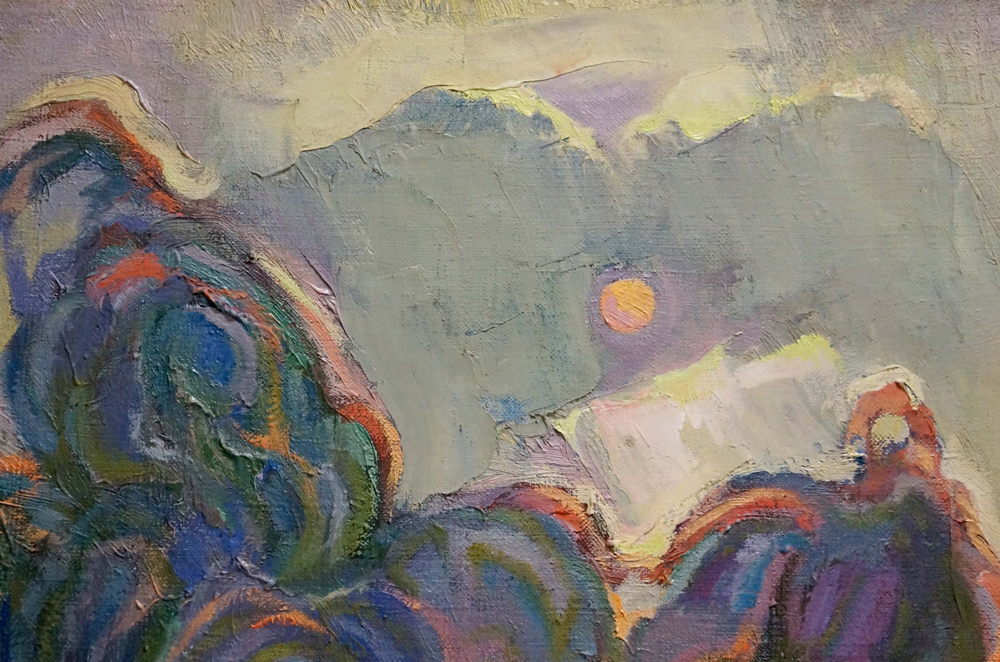 Oil painting Winter evening by Khvedchuk Leonid Vladimirovich
