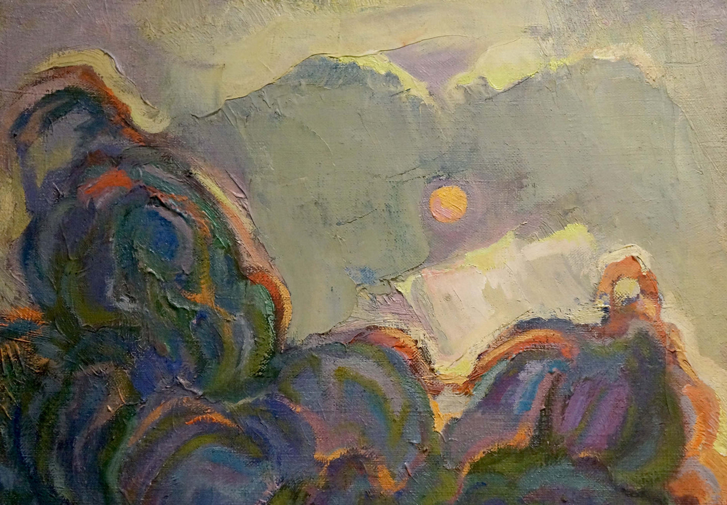 Oil painting Winter Evening by Khvedchuk Leonid Vladimirovich
