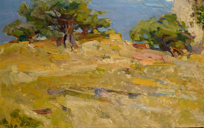 Impressionistic landscape oil painting by Zaretsky Victor Ivanovich