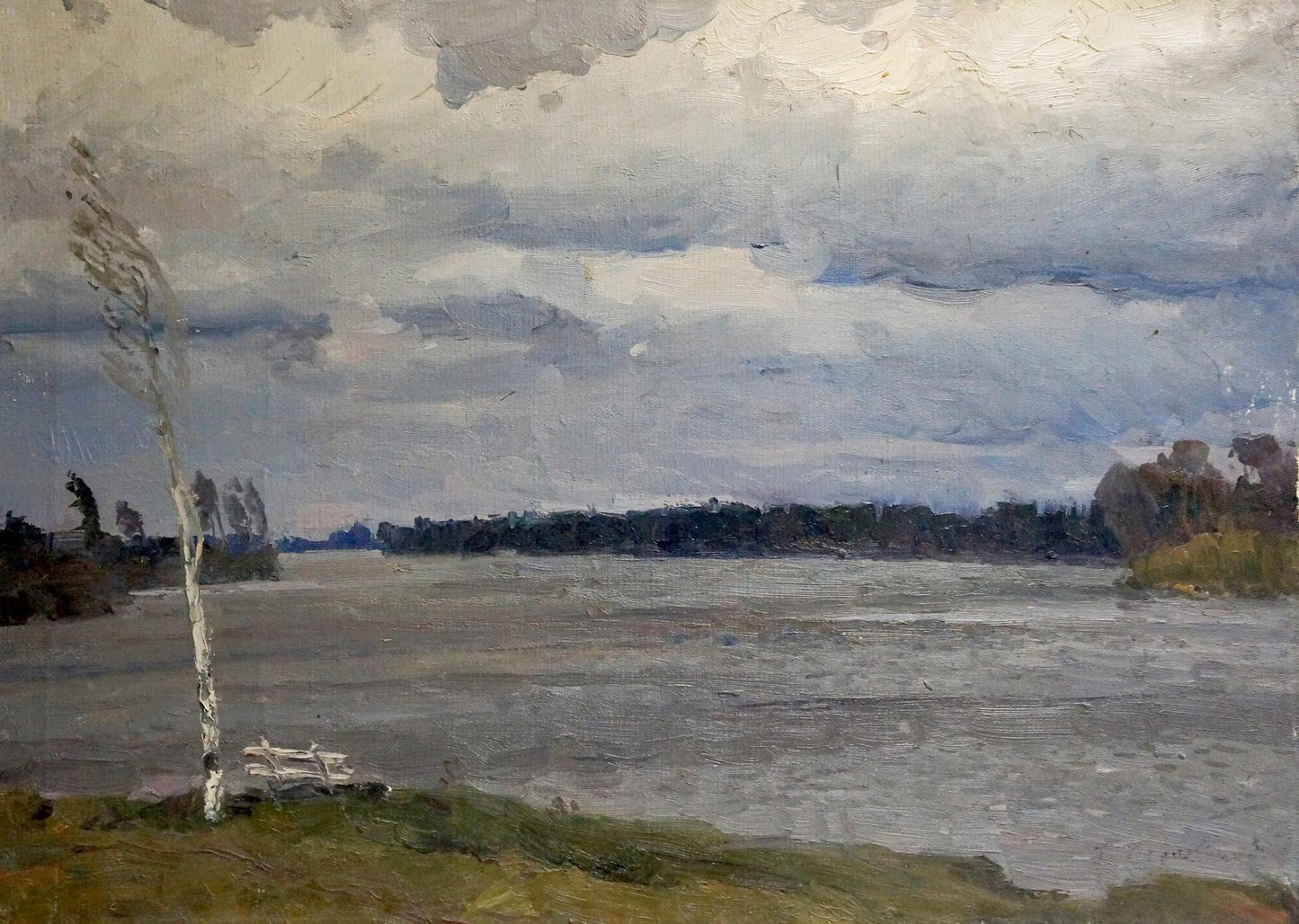 Oil painting The storm is coming by Chernyavsky Georgy Georgievich