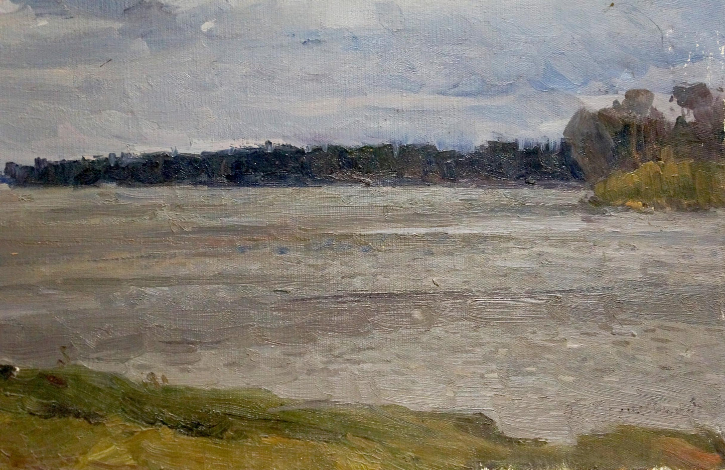 Oil painting The storm is coming by Chernyavsky Georgy Georgievich