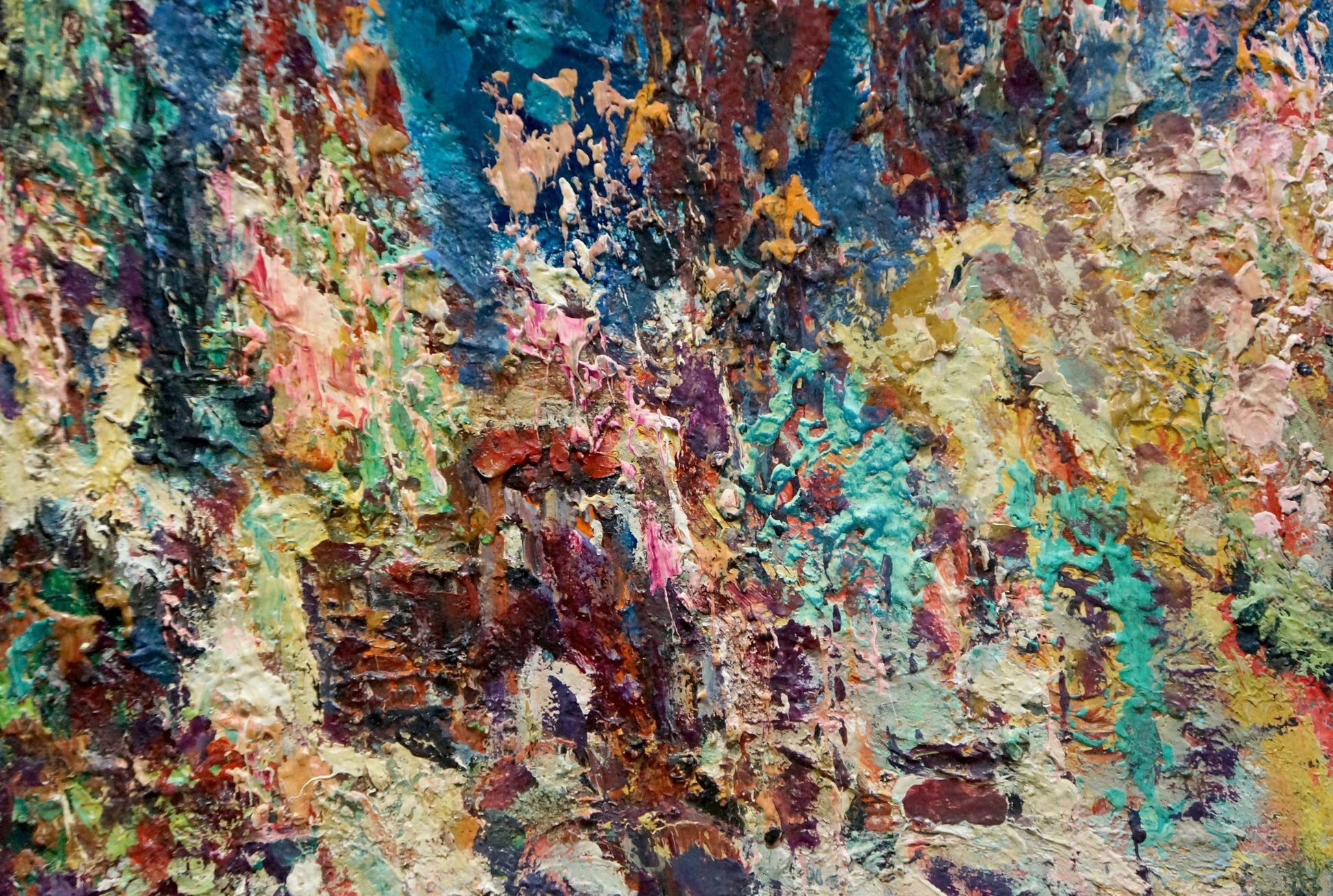 Vibrant impasto oil painting The Artist’s Thoughts by Filatov Vladimir Nikolaevich