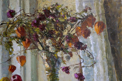 Oil painting Fall Mokhor by Yuri Pavlovich vibrant floral textured art