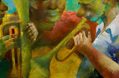 Oil painting Musicians by Solomyanny Anatoly Prokofievich