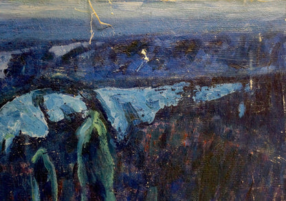 Textured oil painting of stormy seascape by Tolochko Victor Ivanovich