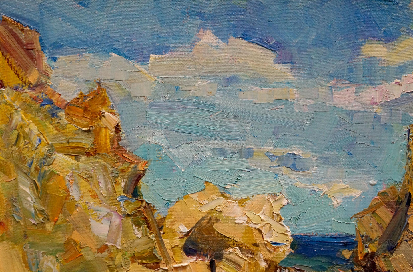Oil painting Rocky coast by Zaborovsky Leonid Alexandrovich