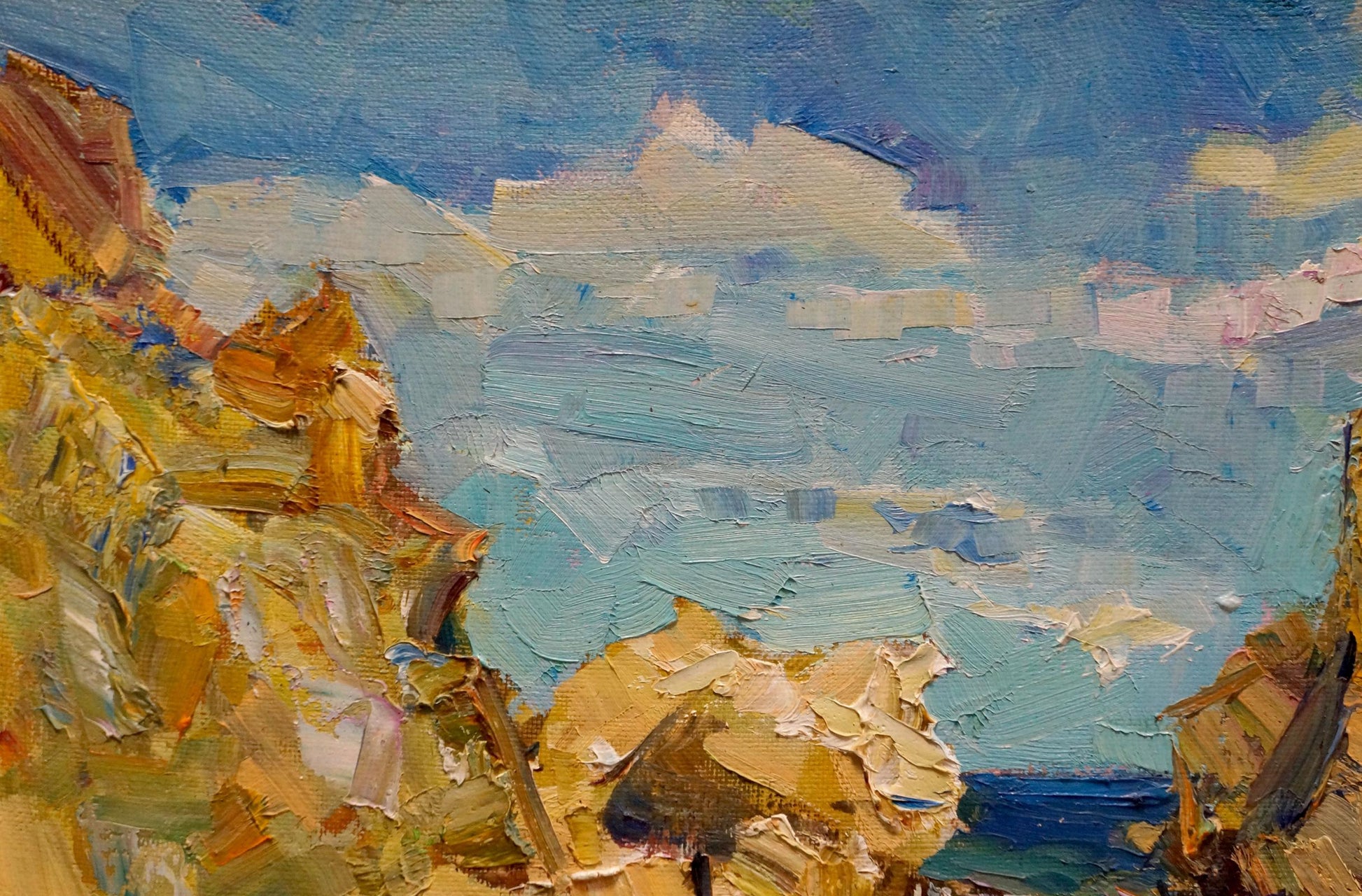Oil painting Rocky coast by Zaborovsky Leonid Alexandrovich