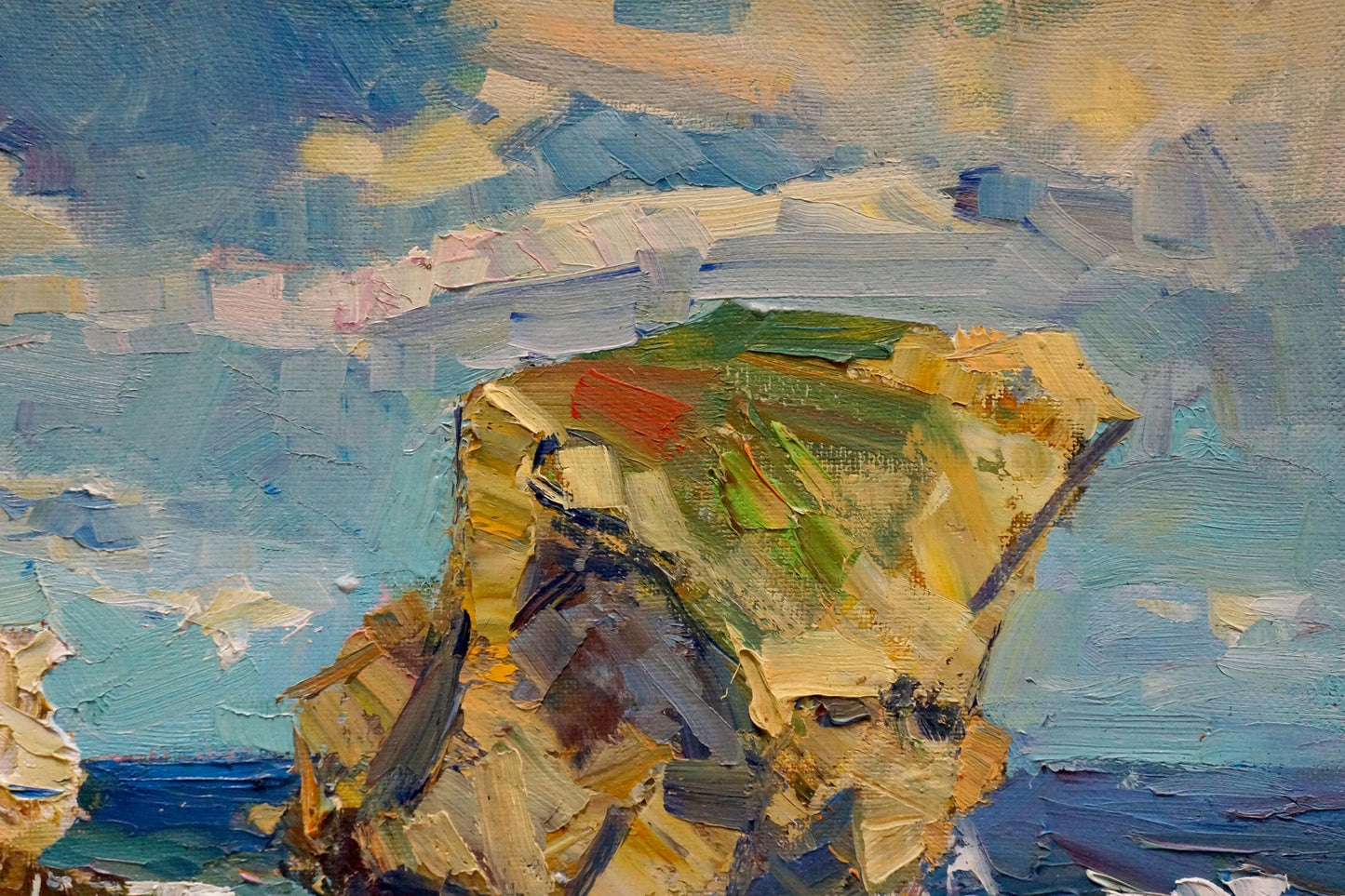 Oil painting Rocky coast by Zaborovsky Leonid Alexandrovich