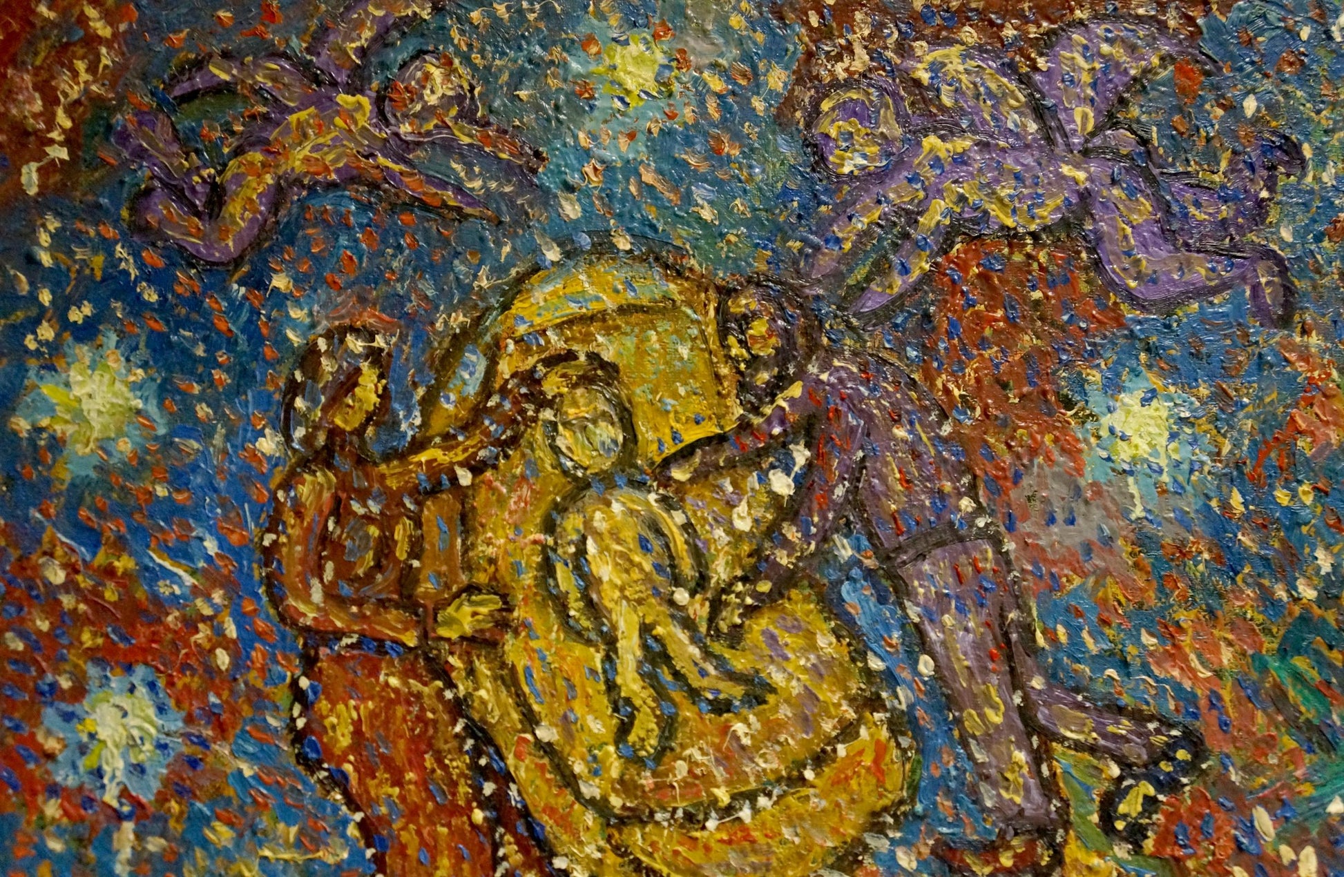 Abstract oil painting Sleepwalkers by Boyko Petr Borisovich