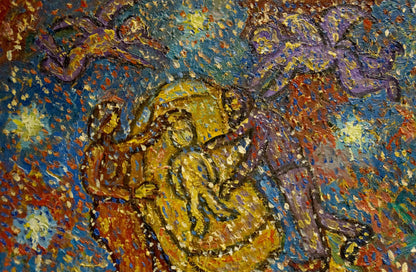 Abstract oil painting Sleepwalkers by Boyko Petr Borisovich