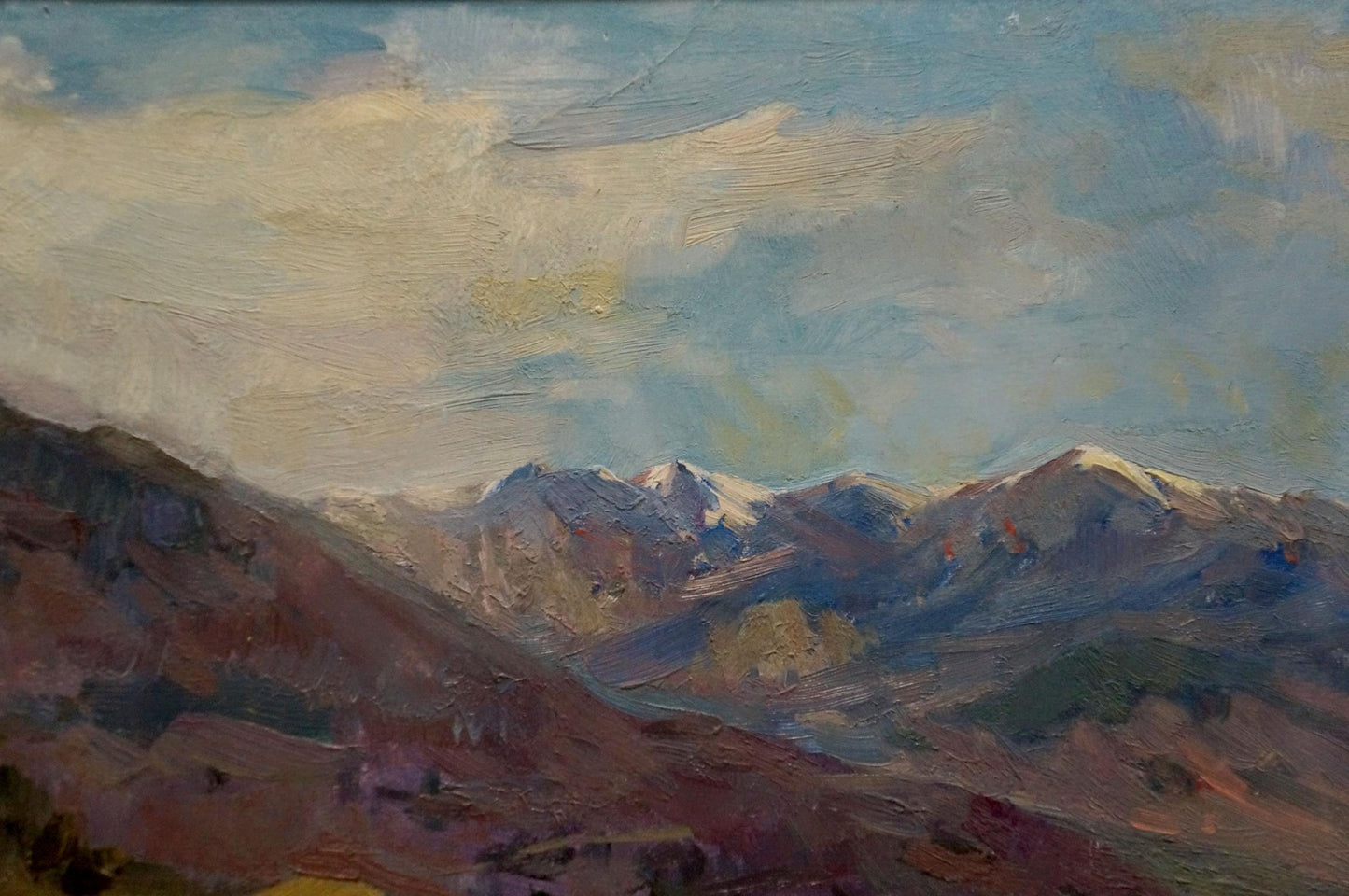 Oil painting of snow-capped mountains by Babentsov Victor Vladimirovich