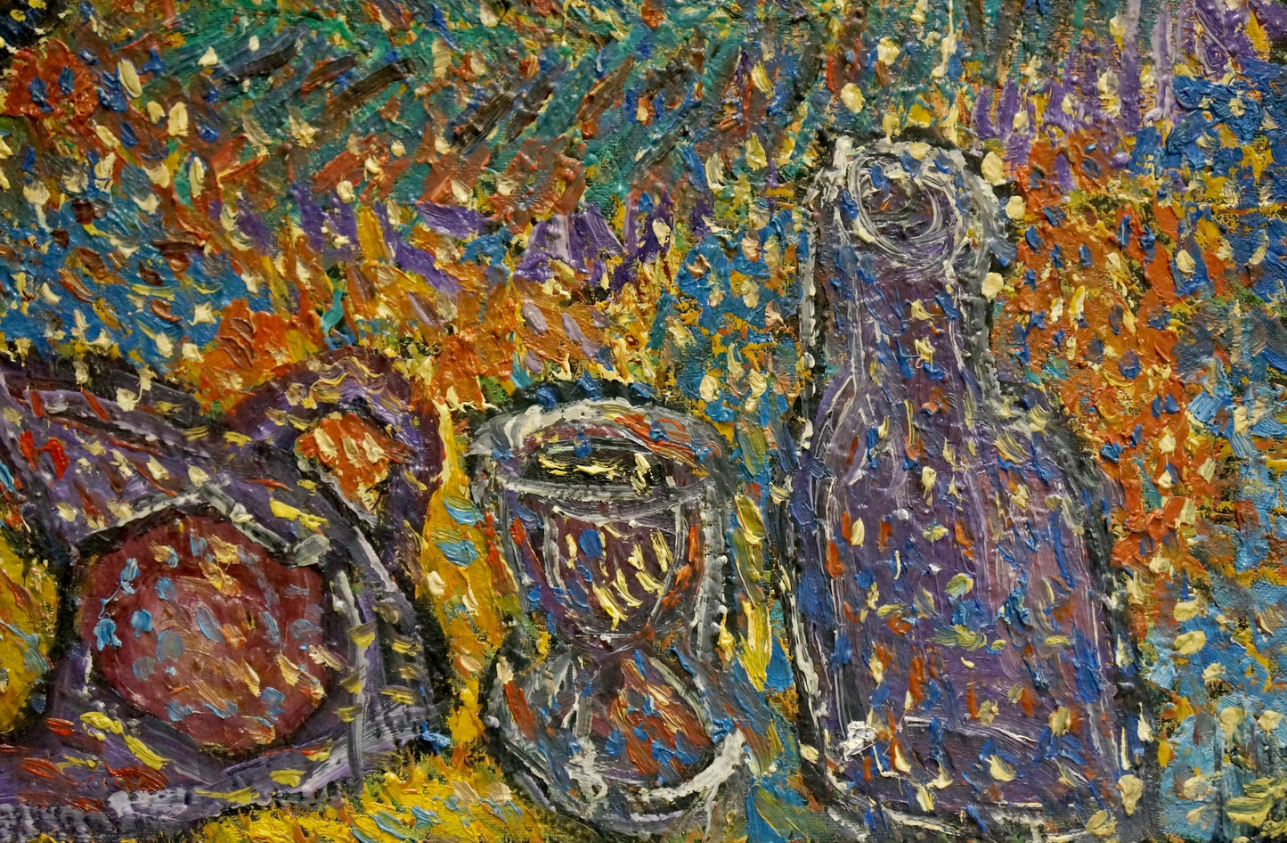 Tall purple Sleepwalkers Boyko Petr Borisovich oil painting bottle