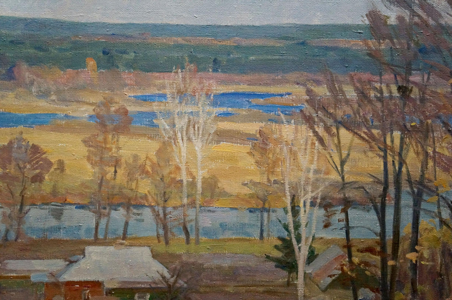 Oil painting Autumn has come by Minka Alexander Fedorovich, autumn landscape