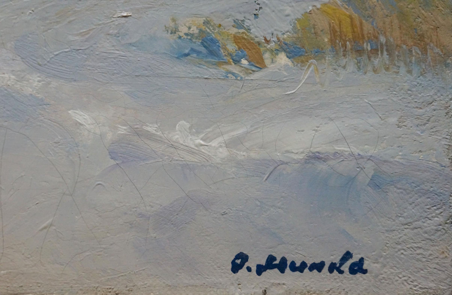 Oil painting landscape with churches by Minka Alexander Fedorovich, textured canvas