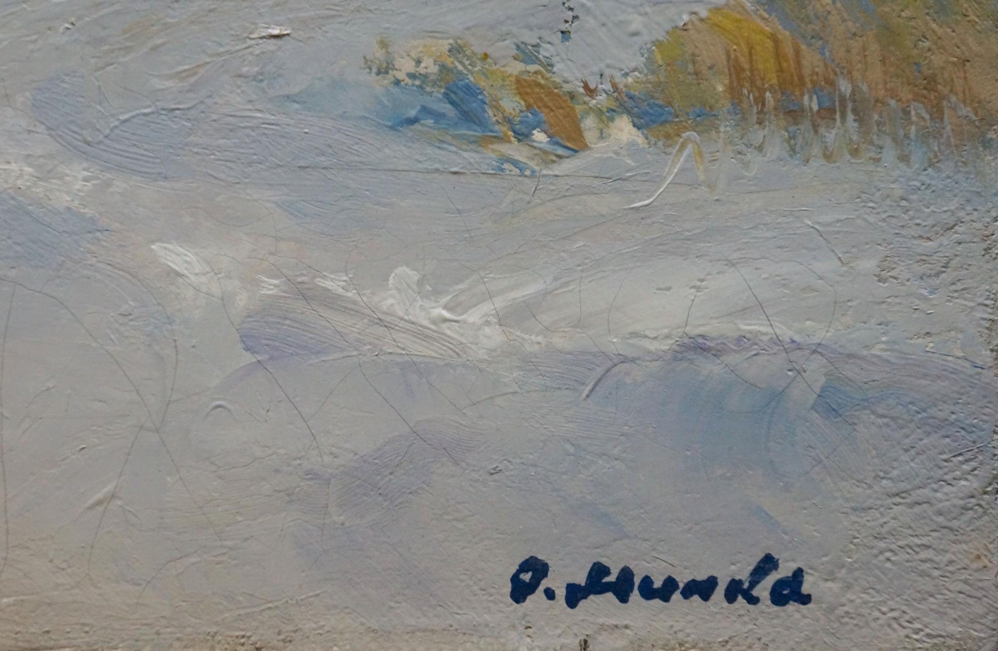 Oil painting landscape with churches by Minka Alexander Fedorovich, textured canvas