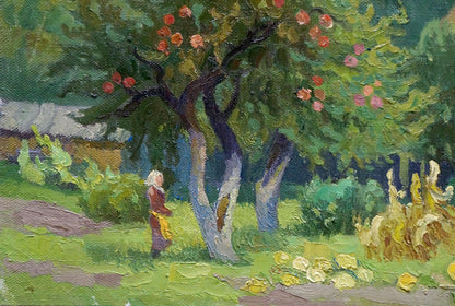 Oil painting of old apple tree by Zorko Yuri Valentinovich