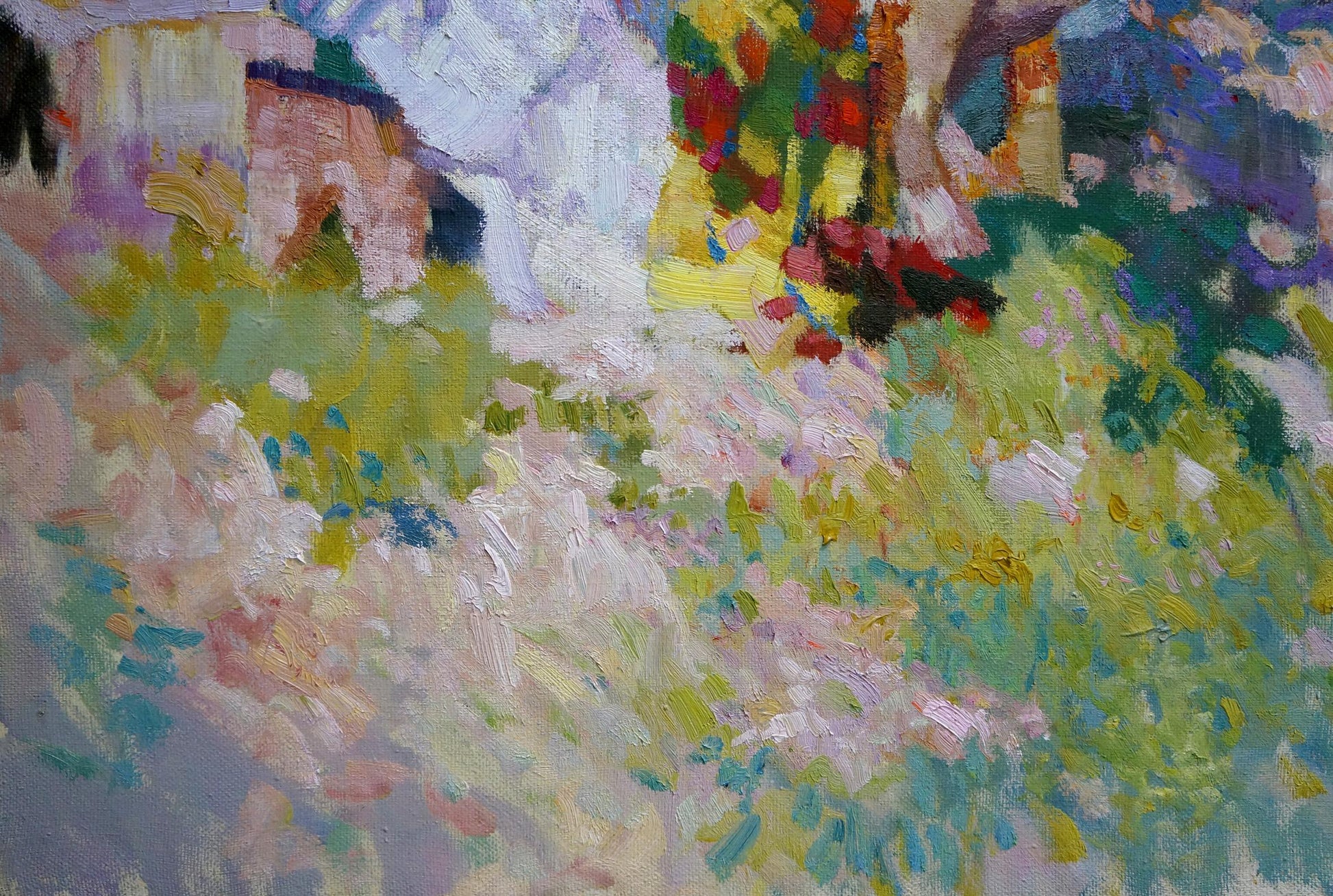 Oil painting Children in the garden by Chaus Victor Nikolaevich