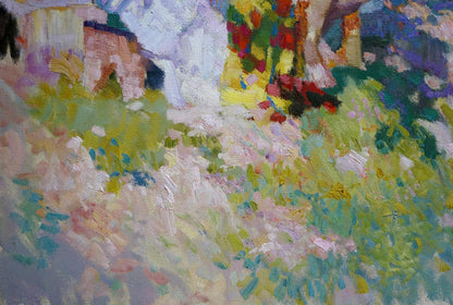 Oil painting Children in the garden by Chaus Victor Nikolaevich