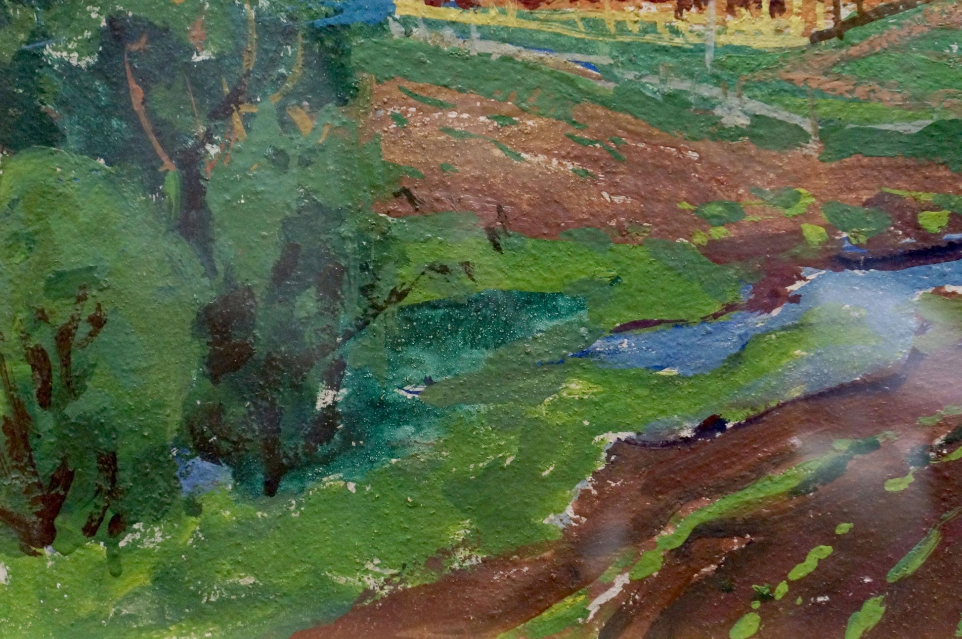 Vibrant impressionist oil landscape by Fomin Anatoly Nikiforovich