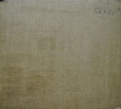 Oil painting House by the shore Minka Alexander Fedorovich on beige linen fabric