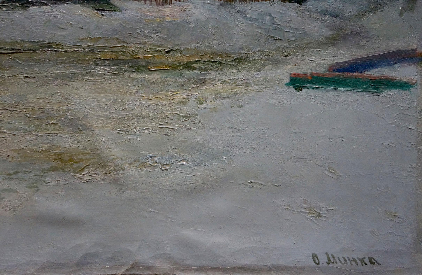 Oil painting Winters tale by Minka Alexander Fedorovich abstract expressionist artwork