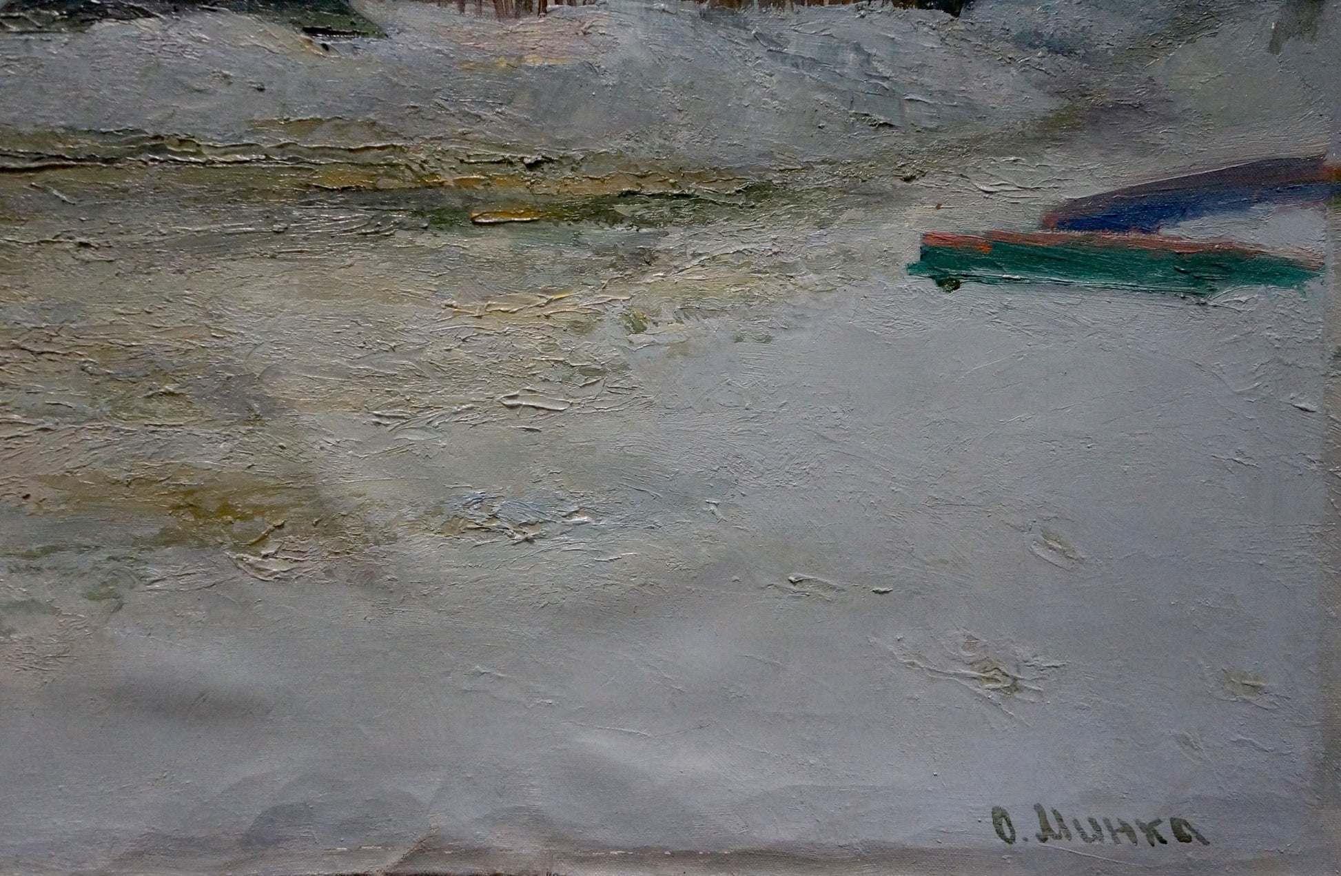 Oil painting Winters tale by Minka Alexander Fedorovich abstract expressionist artwork
