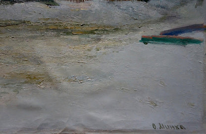Oil painting Winters tale by Minka Alexander Fedorovich abstract expressionist artwork