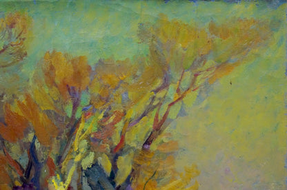Oil painting Gold autumn by Minka Alexander Fedorovich, vibrant foliage