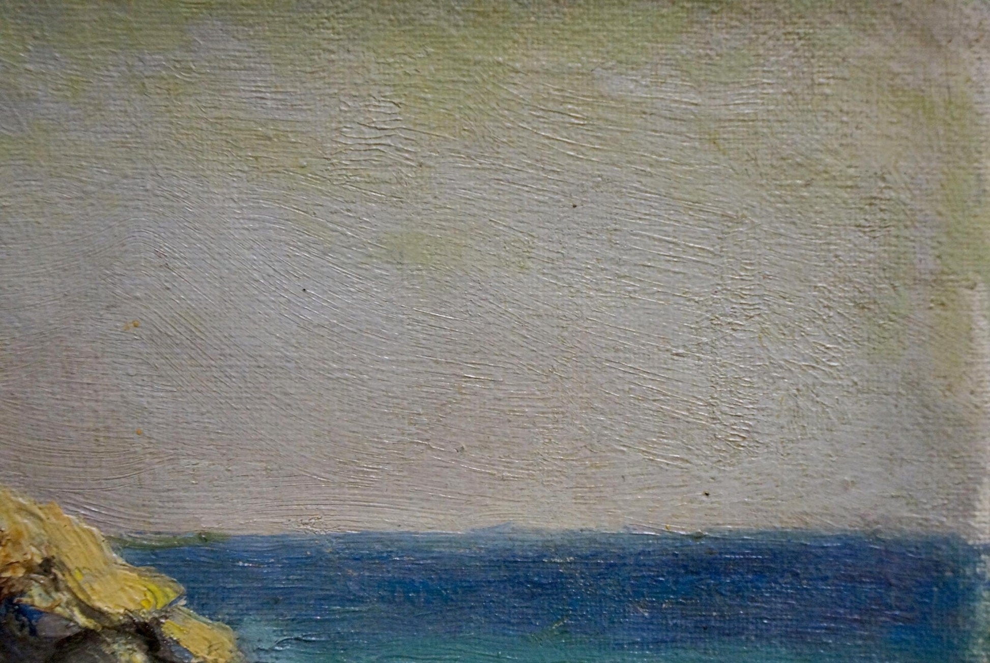 Oil painting Off the coast by Paul Christiaan Poll serene coastal scene