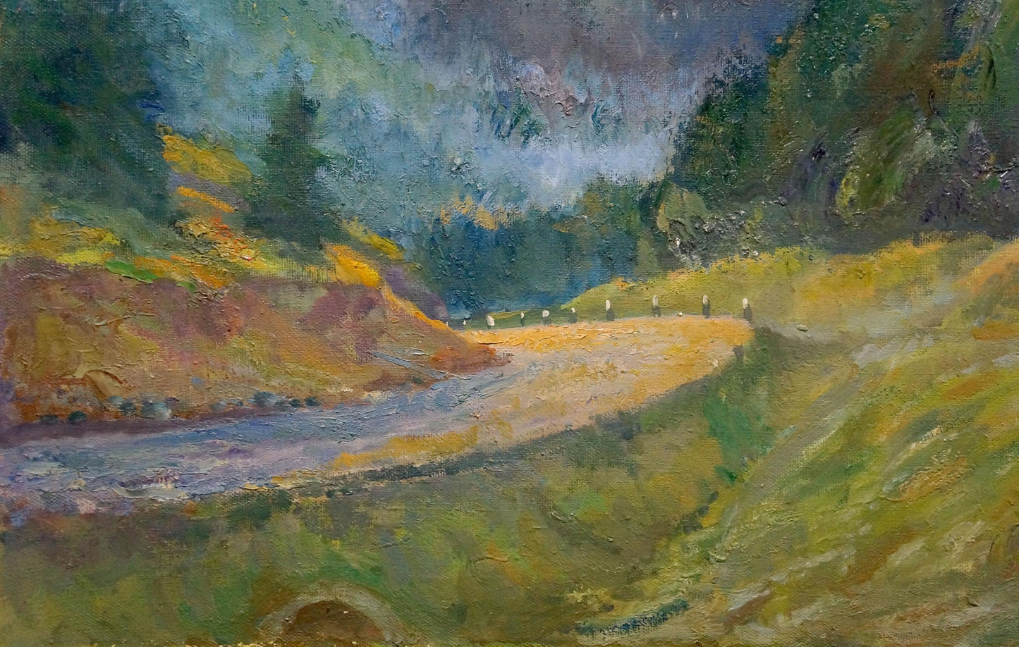 Oil painting Road to the Forest by Minka Alexander Fedorovich