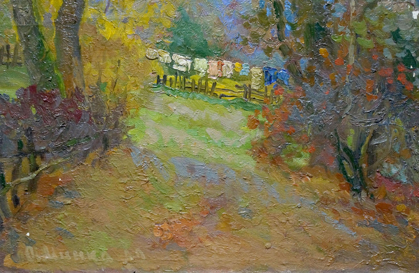 Vibrant impressionistic oil painting In the Country by Minka Alexander Fedorovich
