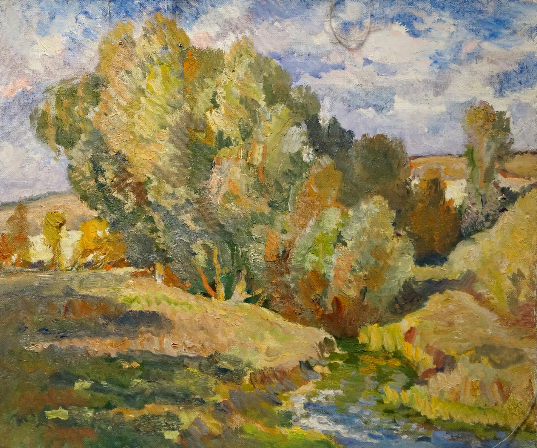 Vibrant impressionistic oil painting After the Rain by Minka Alexander Fedorovich