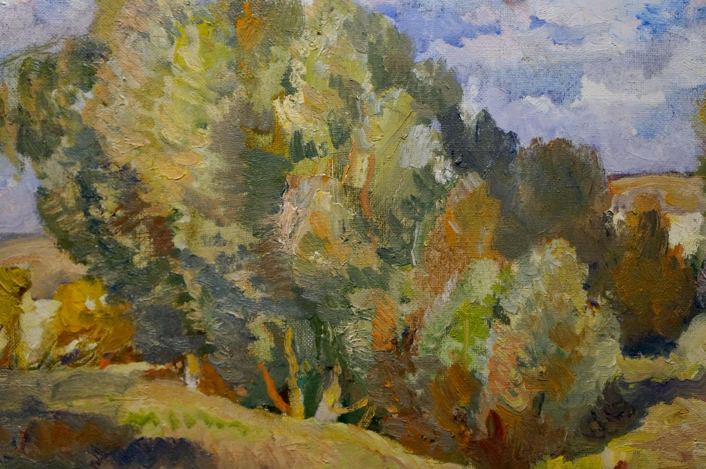 Oil painting After the Rain by Minka Alexander Fedorovich, lush sunlit grove