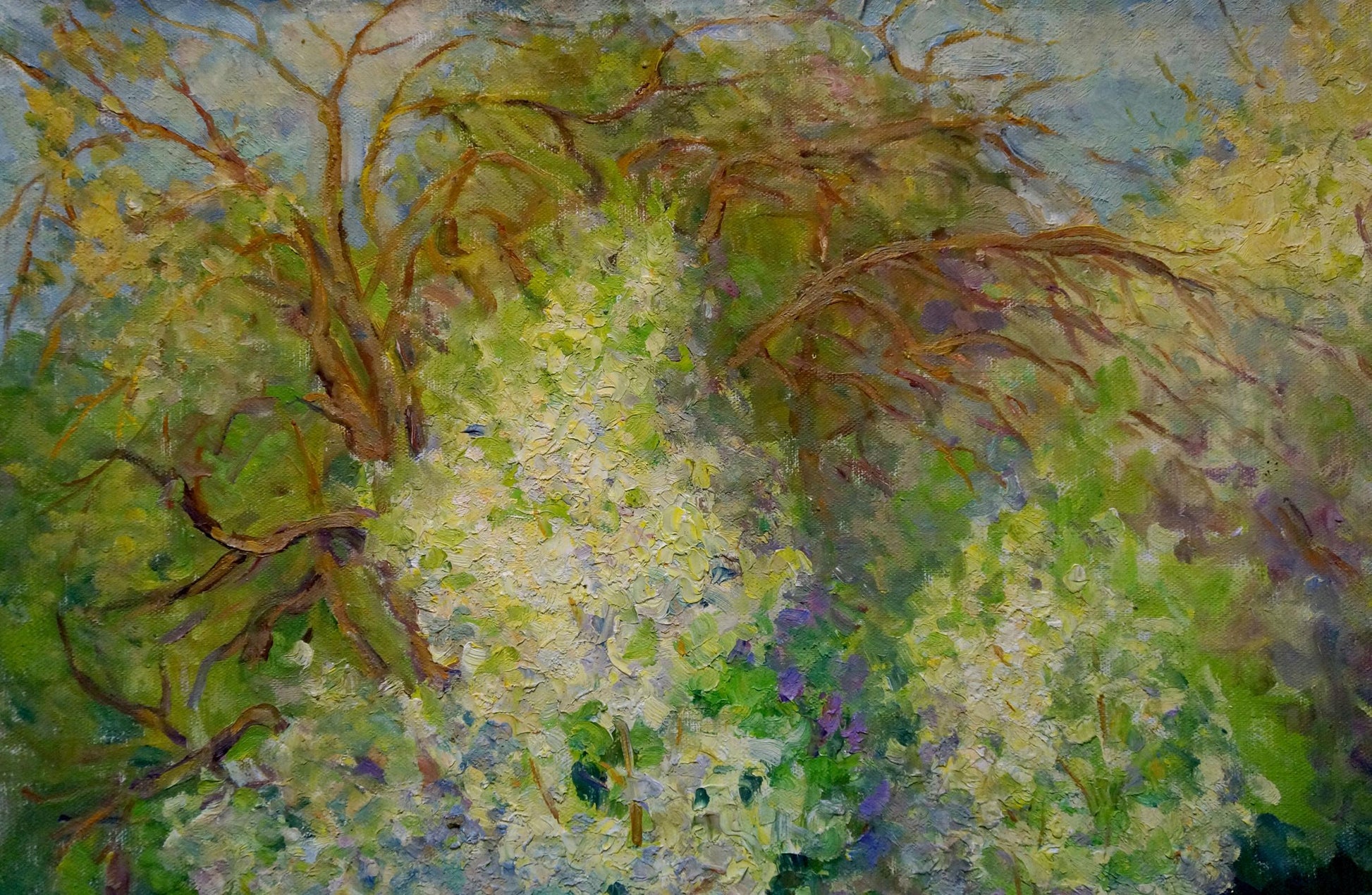 Oil painting The garden has blossomed by Galkun Tatiana Dmitrievna