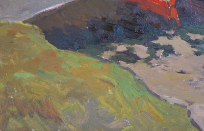 Oil painting Camp by the shore by Sevastyanov Viktor Grigorievich