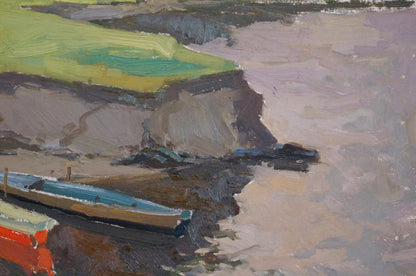Oil painting Camp by the Shore by Sevastyanov Viktor Grigorievich