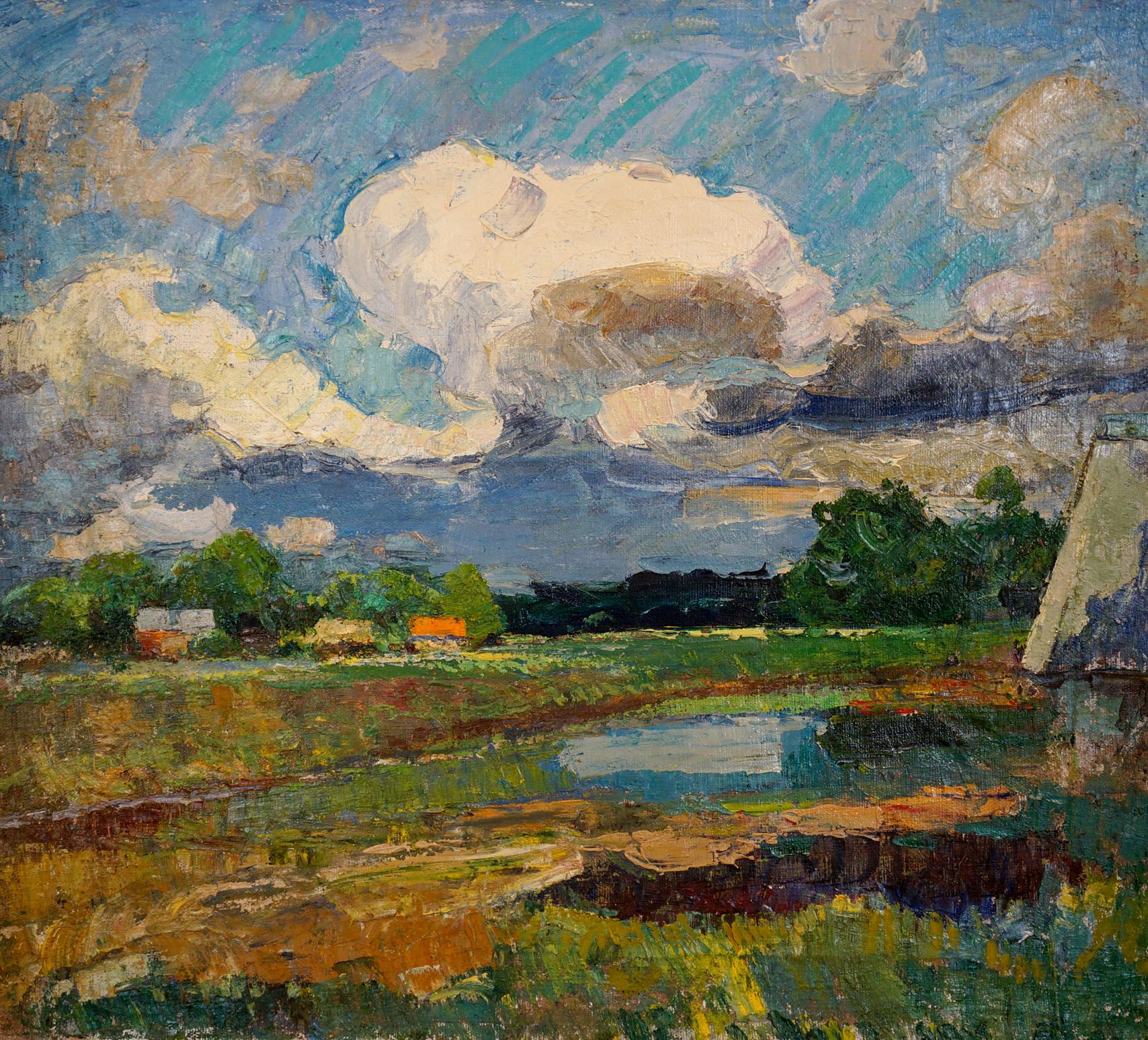 Oil painting Before the Rain by Sevastyanov Viktor Grigorievich