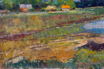 Impressionistic oil painting Before the Rain by Sevastyanov Viktor Grigorievich