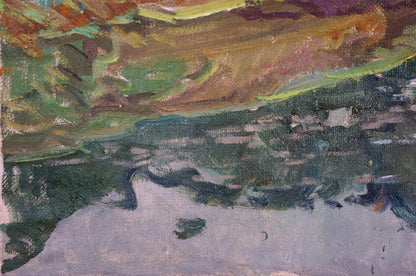 Oil painting Pond near the forest by Sevastyanov Viktor Grigorievich