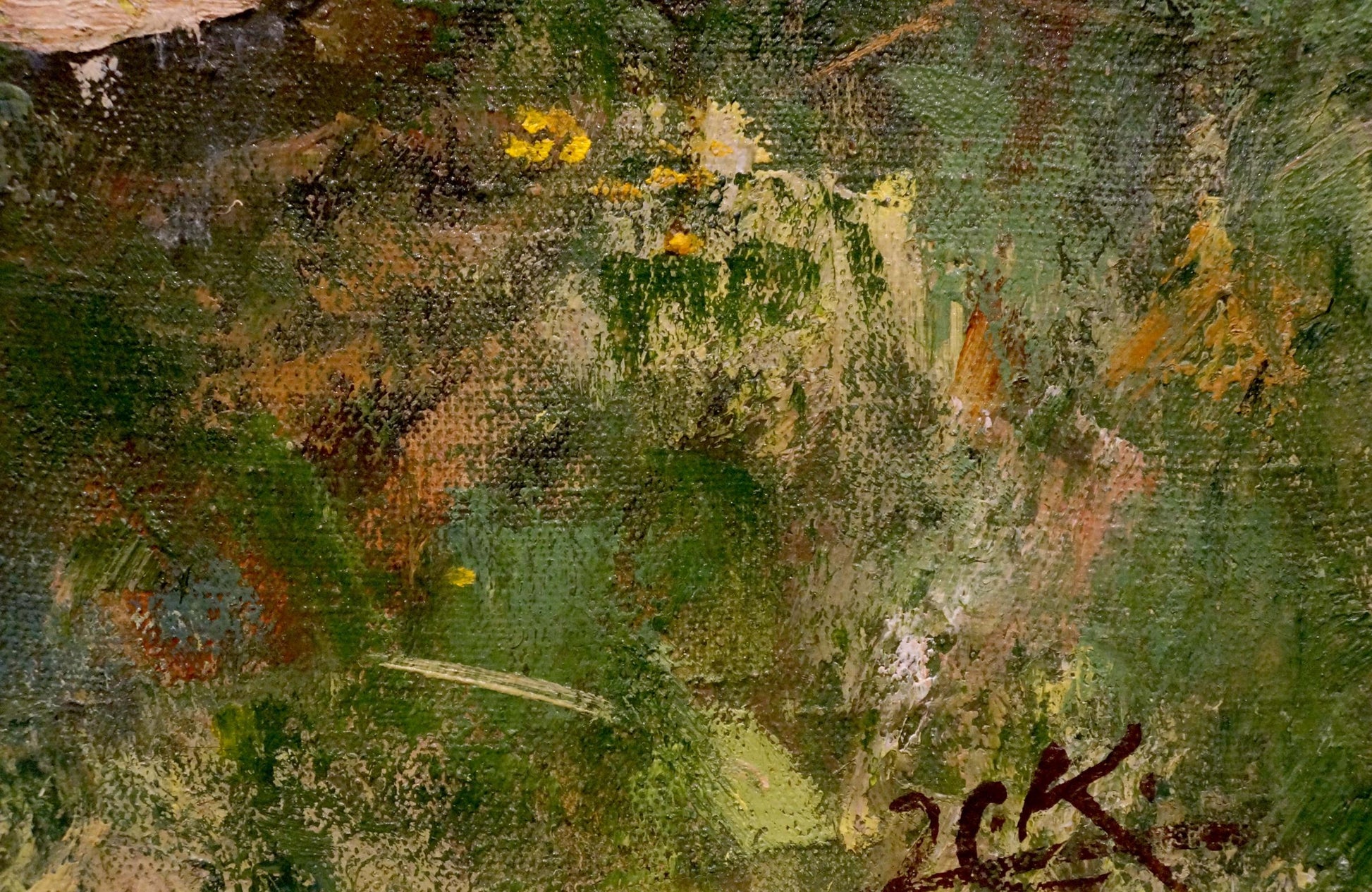 Oil painting Portrait of a girl Grandson of Kuindzhi Y.V. textured impasto canvas