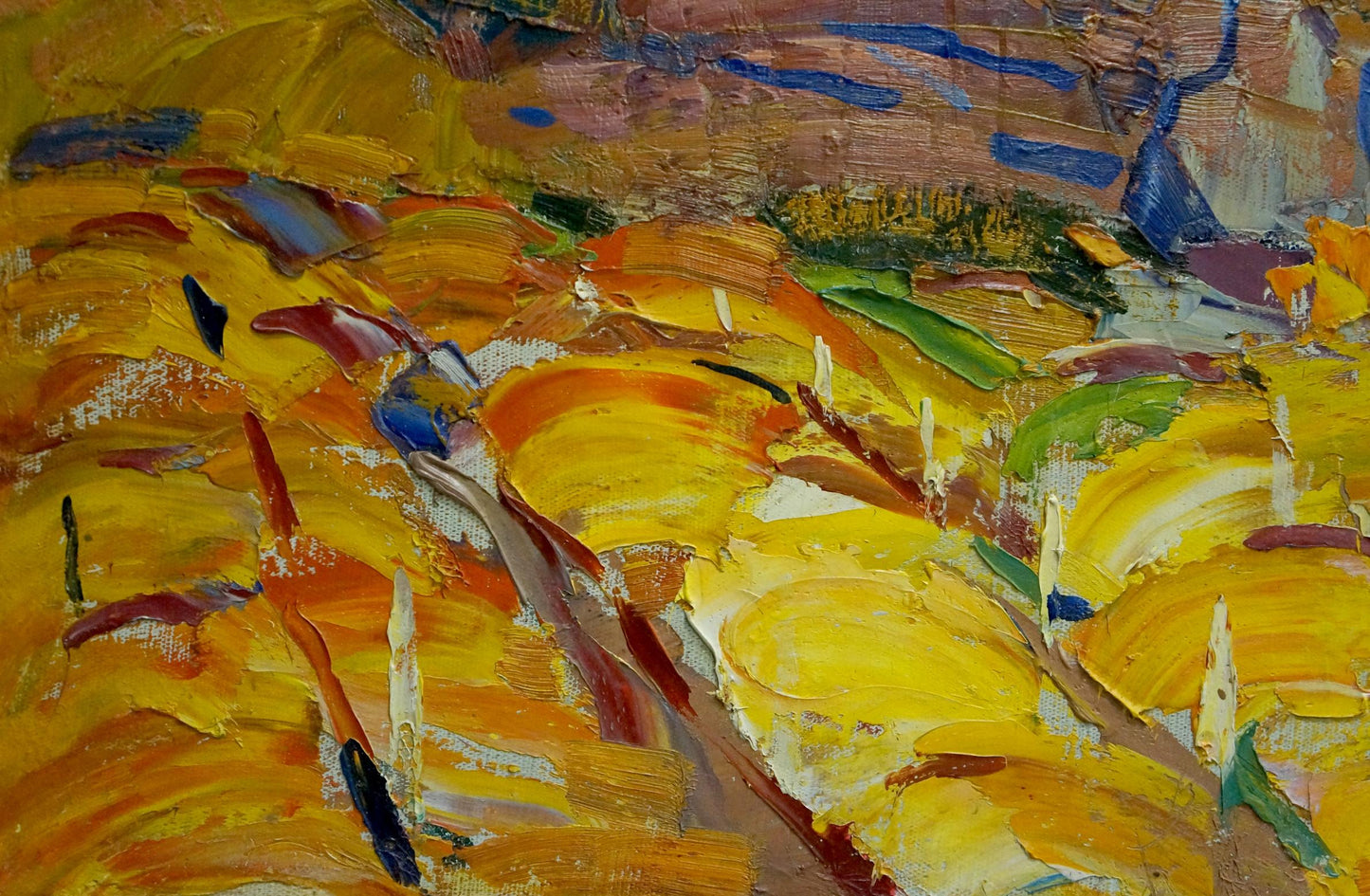 Vibrant impressionist oil painting Hot weather by Stremsky Alexander Ivanovich