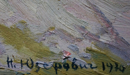 Natalia Vladimirovna Yuzefovich's oil painting "On the Sea"