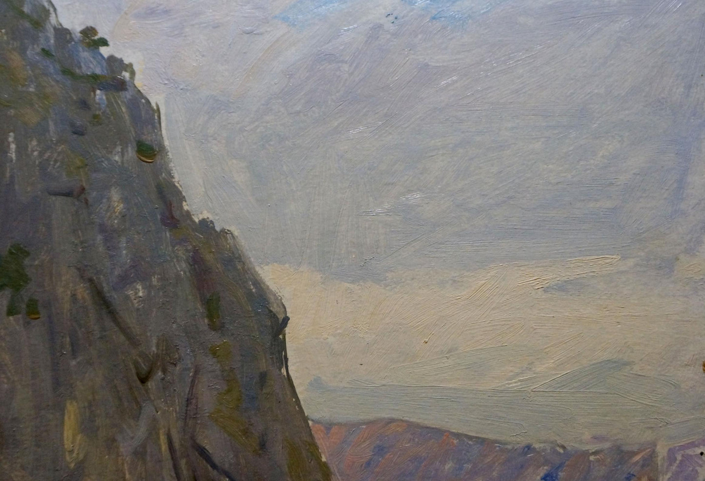 Oil painting of rocky coast by Bakaev Sergey Ivanovich
