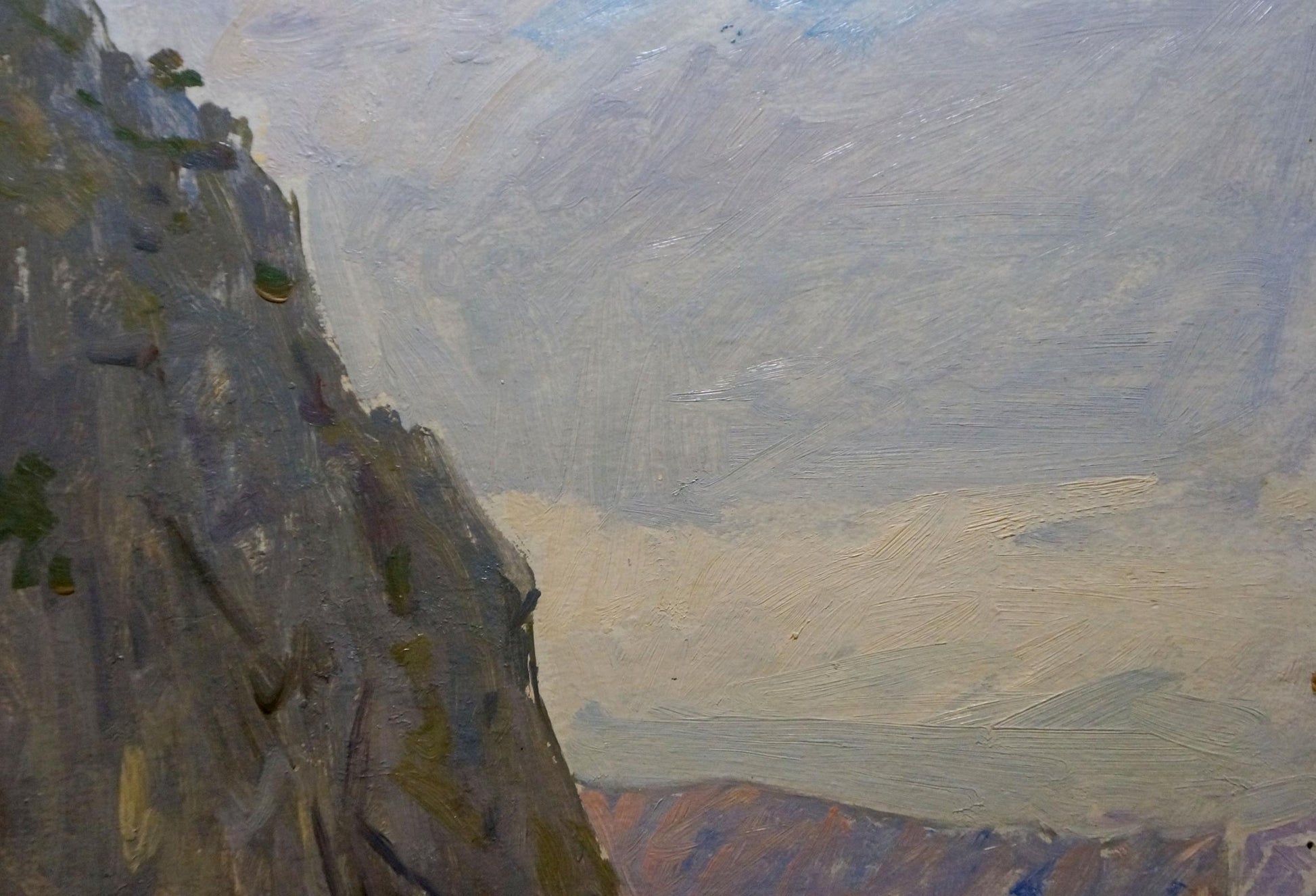 Oil painting of rocky coast by Bakaev Sergey Ivanovich