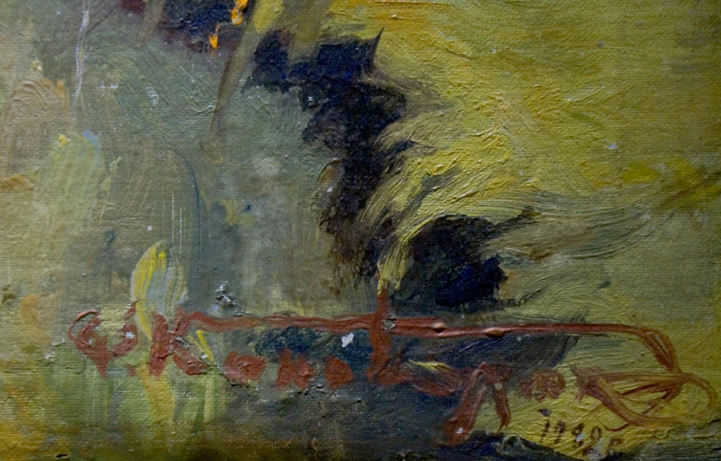 Oil painting of natural landscape by Konovalyuk Fedor Zotikovich