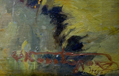 Oil painting of natural landscape by Konovalyuk Fedor Zotikovich