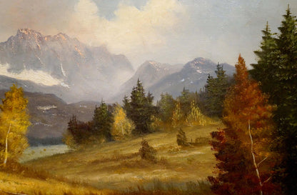 Serene oil painting Away from Everyone Kubass J. autumn mountains