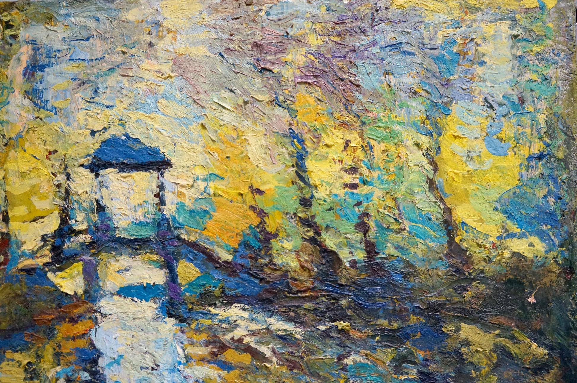 Oil painting Off the Coast by Dupliy Sergey Alexandrovich with white structure